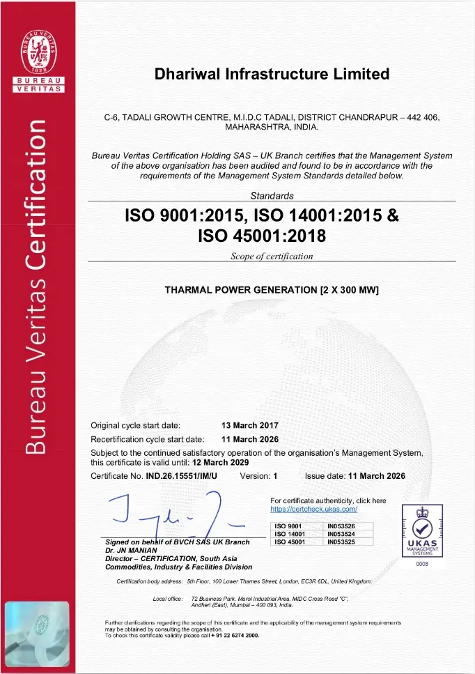IMS Certificate of DIL
